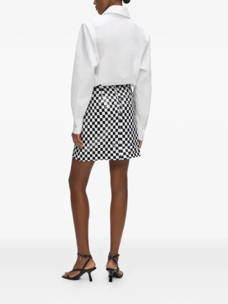 Fusta mini Karl Lagerfeld alb