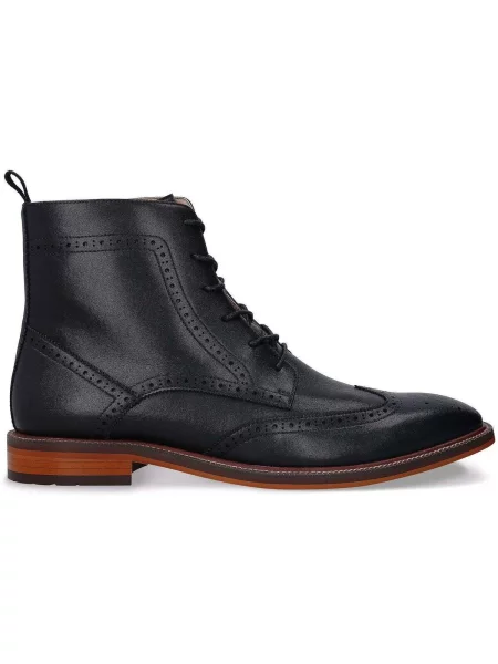Šnurovacie čipkované členkové topánky Nae Vegan Shoes čierna