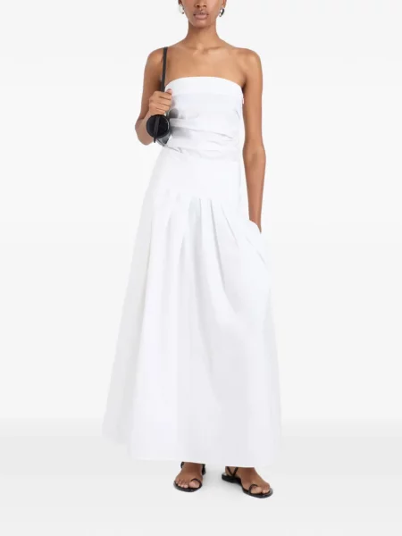 Fusta maxi Proenza Schouler White Label din poplin alb