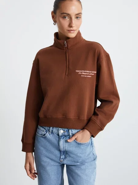 Grimelange Mikina čokoládová růžová