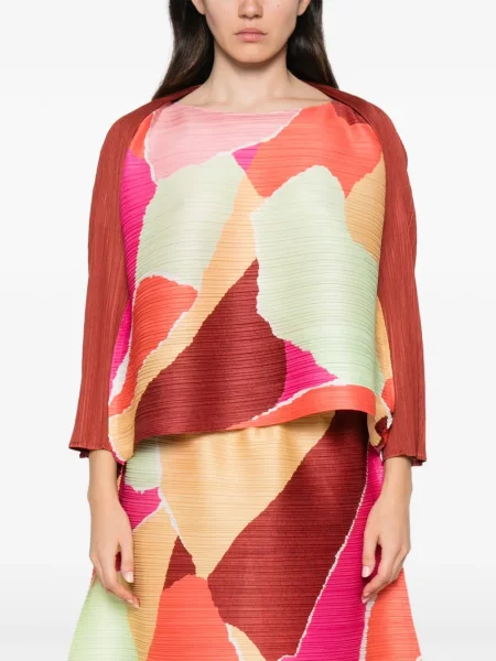 Top Pleats Please Issey Miyake hnedá