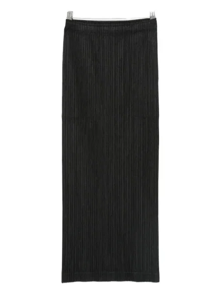 Fusta plisata Pleats Please Issey Miyake plisată negru