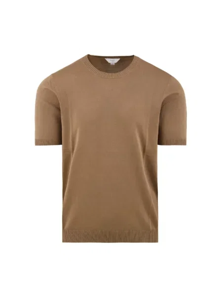 Sweter Malo z krótkim rękawem brązowy
