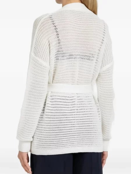 Cardigan Twinset alb