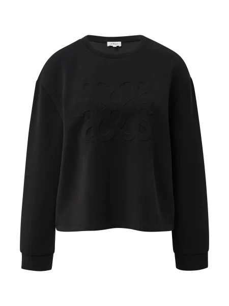 Bluza o kroju regular fit z mieszanki modalu S.oliver Red Label czarna