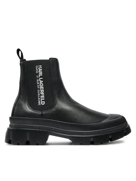 Ниски обувки Karl Lagerfeld черно