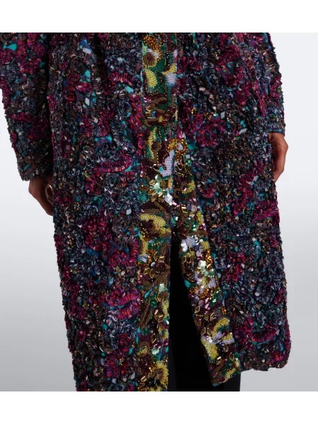Palton Dries Van Noten cu broderie