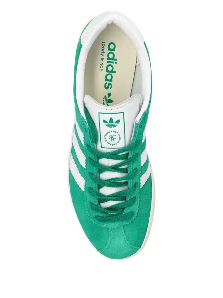 Sneakerși Adidas din piele de căprioară cu dungi alb