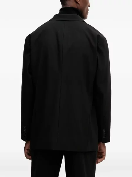 Jednořadé sako Armani Exchange černé