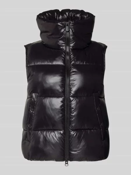 Kamizelka pikowana ze stójką model ‘AMA’ Save The Duck czarna