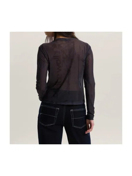 Pulover Vans plasă lung negru