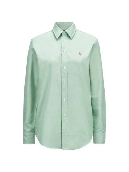 Πλεκτή κορδόνι περίσφιξης μπλούζα Polo Ralph Lauren με κέντημα πράσινο