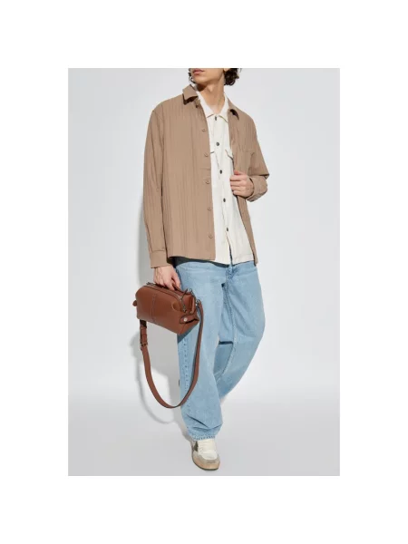 Lniana koszula Rag & Bone beżowa