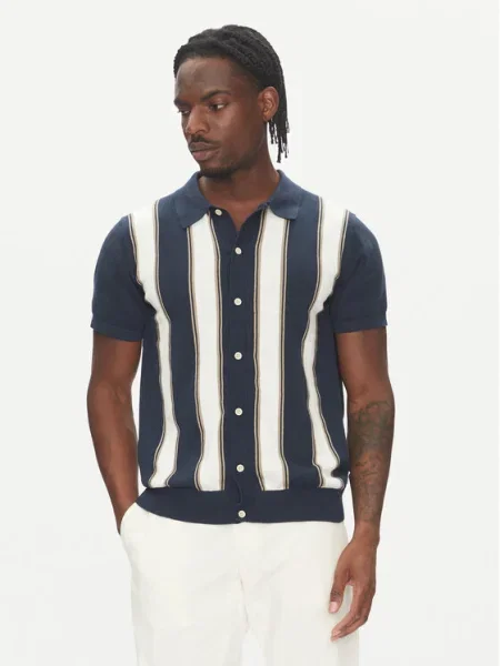 Lindbergh Cardigan Relaxed Fit albastru