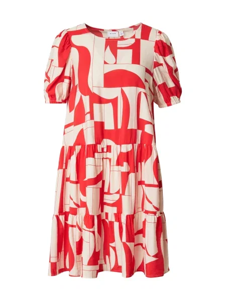 VILA Rochie VIHasja roșu / murdar alb