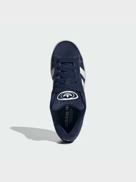 Кожаные кеды Adidas синие