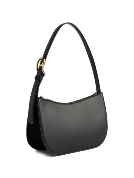 Geantă Furla din piele cu cataramă negru