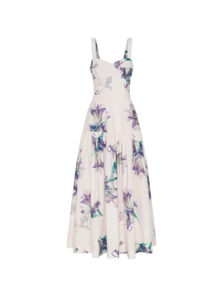 Rochie midi Nicholas cu model floral cu imagine