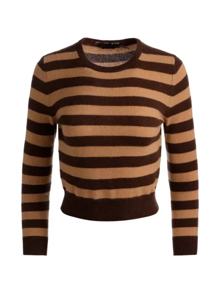 Pulover Alice + Olivia cu dungi maro