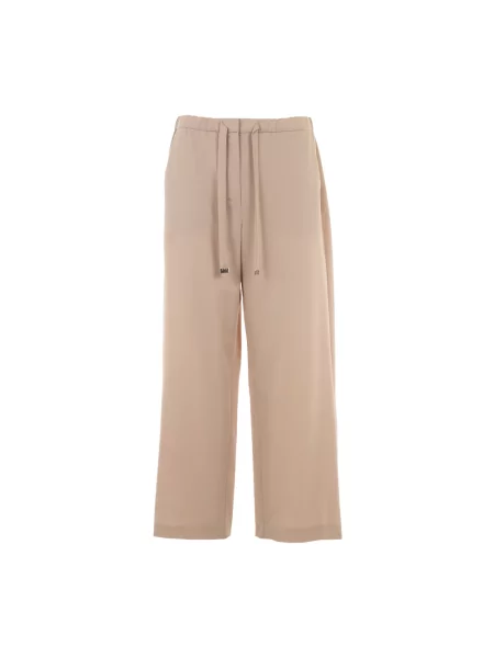 Spodnie Max Mara wełniane beżowe
