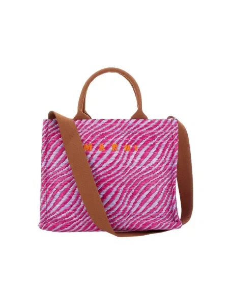 Wielobarwność torebka Marni różowa
