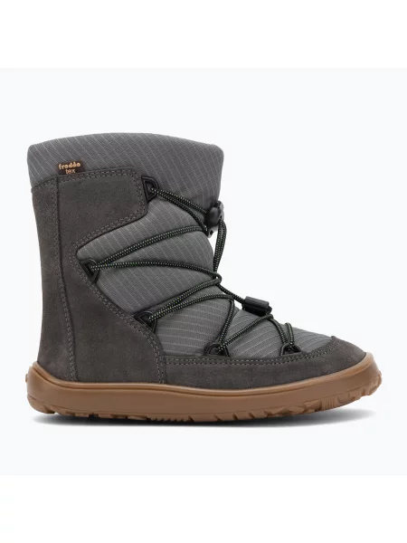 Śniegowce barefoot dziecięce Froddo Tex Track Wool szare