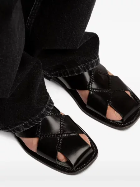 Sandale Hereu slingback negru