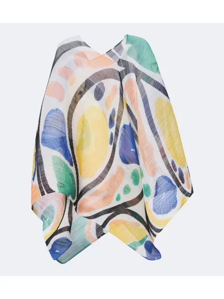 Poncho Pleats Please Issey Miyake cu imagine