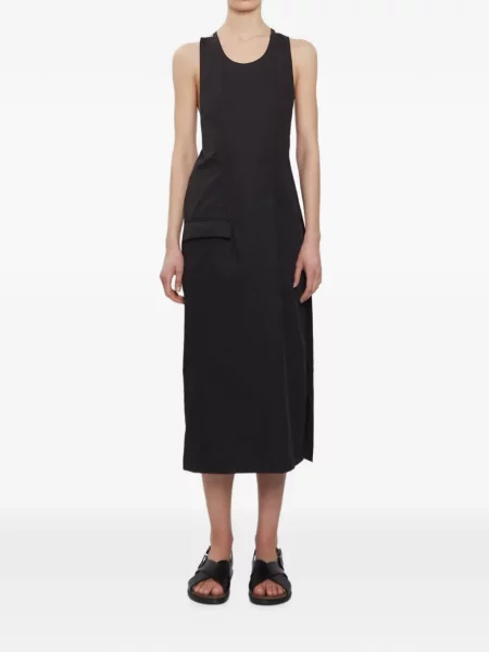 Rochie Rier din poplin negru