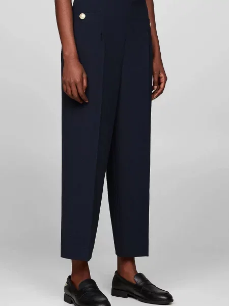 Брюки Tommy Hilfiger из твилла синие