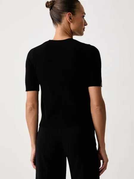 Шерстяной свитер United Colors Of Benetton с коротким рукавом
