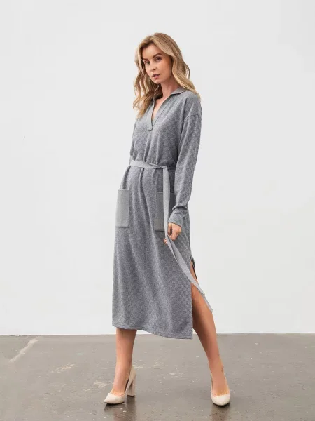 Сукні Lesia VendaGreyWMNSDRSSLS віскоза/поліестер сірий