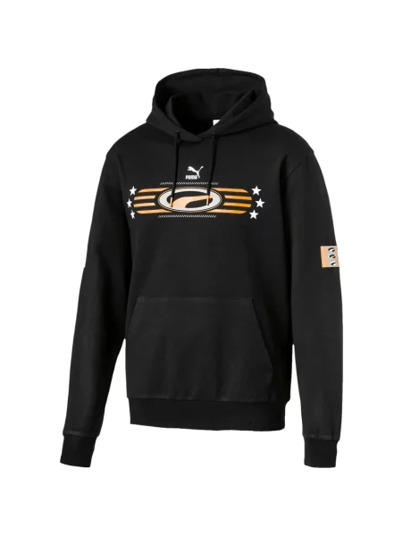 Hanorac cu glugă Puma retro negru
