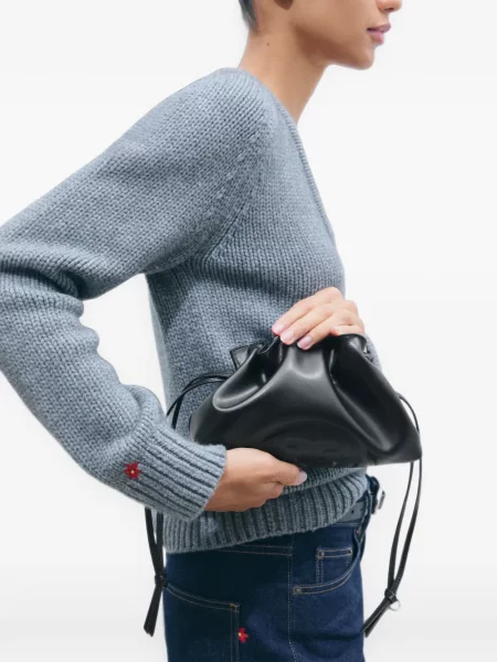 Geantă shopper Tory Burch cu cordon negru