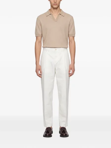 Pantaloni Canali alb