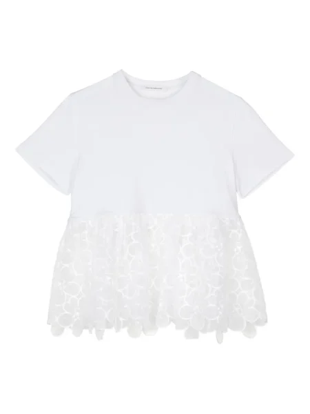Tricou Cecilie Bahnsen din dantelă alb