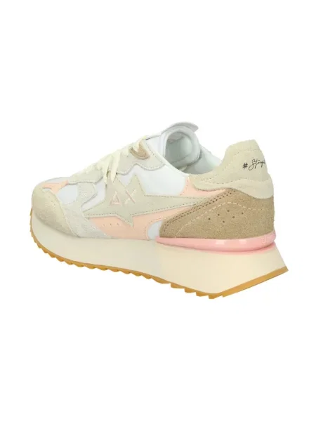 Sneakersy Sun68 skórzane białe