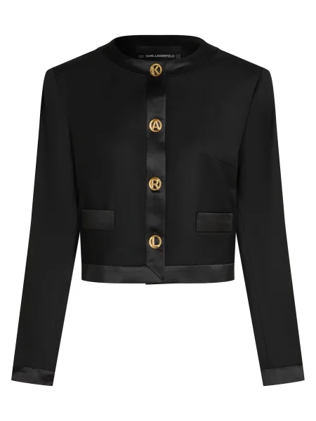 Karl Lagerfeld sacou din lana KARL DAILY negru