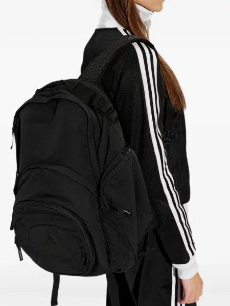 Trčanje torbica Adidas s printom s vezicama crna