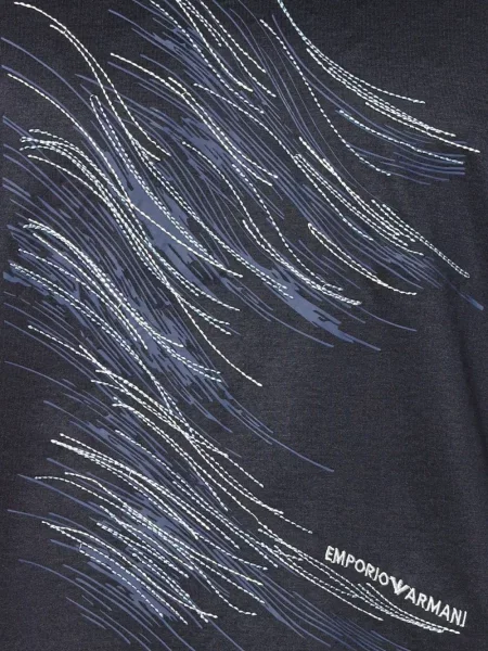 Μπλούζα Emporio Armani με σχέδιο μπλε