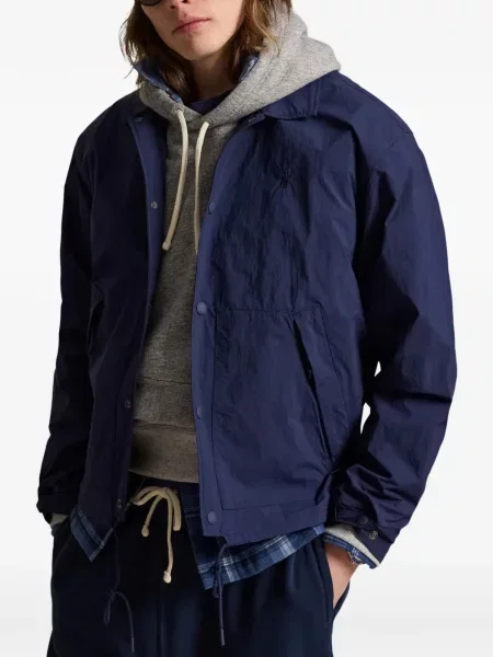 Ριγέ δερμάτινος κάλτσες Polo Ralph Lauren με κορδόνι μαύρο