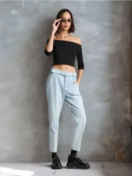 Джинсові штани з синій