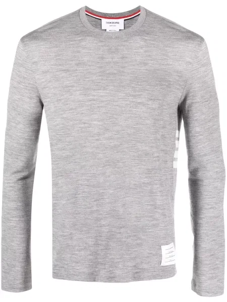 Pulover Thom Browne tricotate gri