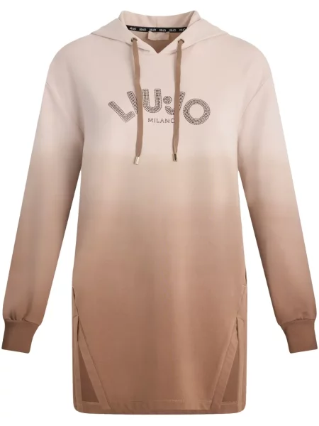 Kryształ górski bluza z kapturem Liu Jo brązowa