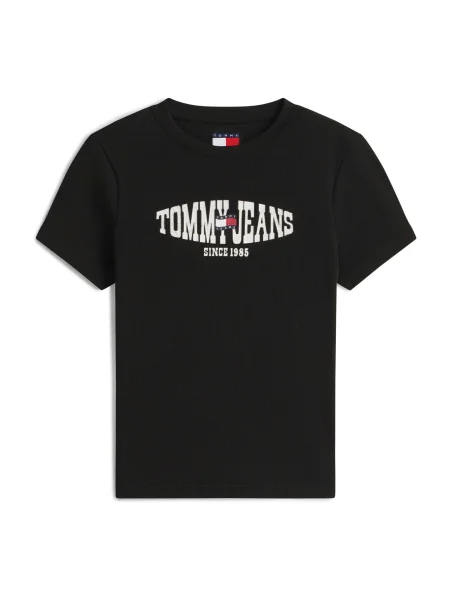 Tommy Jeans Tricou bleumarin / roșu alb negru