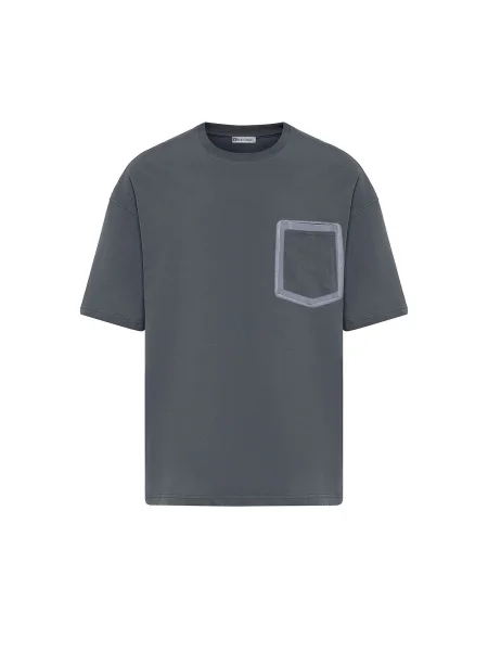 Dandalo Tricou gri alb