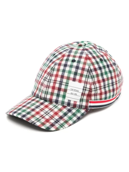 Șapcă Thom Browne în carouri roșu