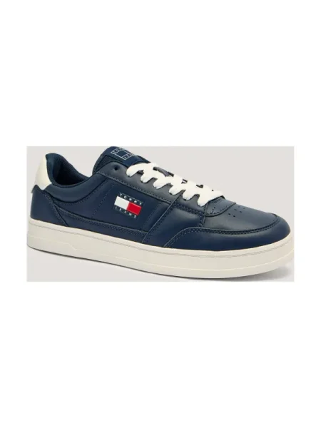 Teniși Tommy Hilfiger cu toc jos din piele
