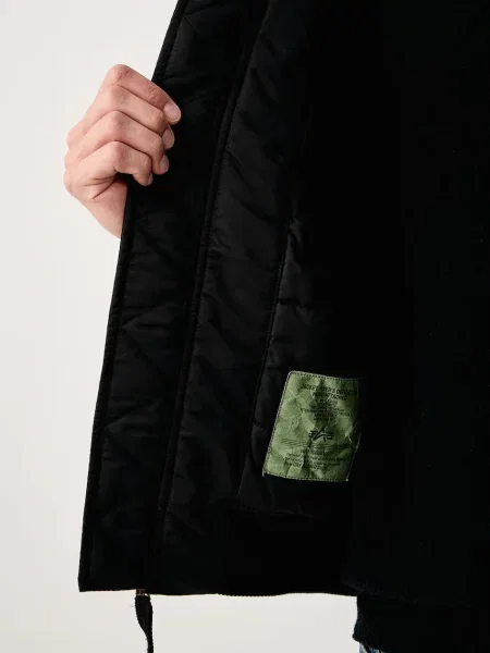 Alpha Industries bomber dzseki férfi Aviation Jackets Deflector fekete