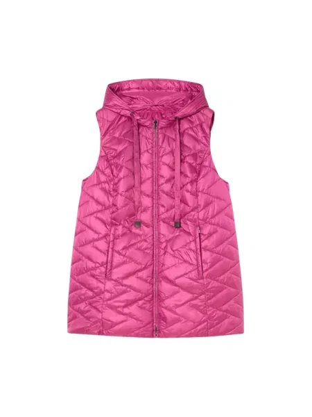 Kamizelka Marina Rinaldi z kapturem fioletowa